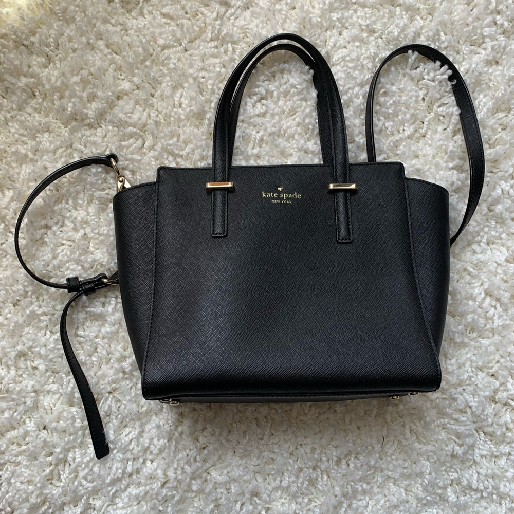 Kate Spade Black Leather Small Cross Body Bag